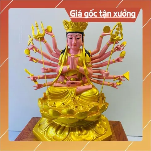 Tượng Chuẩn Đề Ngồi Cao 30 cm. có hoả tốc