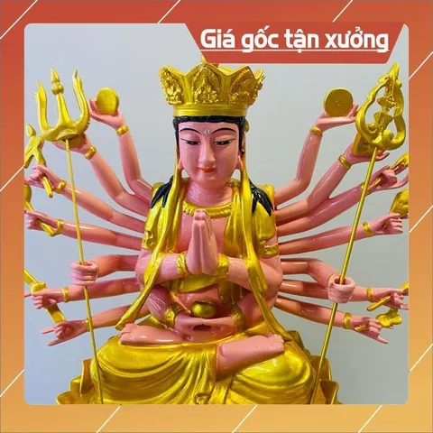 Tượng Chuẩn Đề Ngồi Cao 30 cm. có hoả tốc