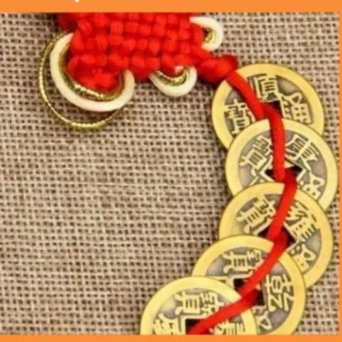 Chuỗi đồng xu Ngũ Đế phong thủy chiêu tài rước lộc may mắn, dây xu ngũ đế - xâu 5 xu  DƯƠNG KHOA SHOP DƯƠNG KHOA SHOP