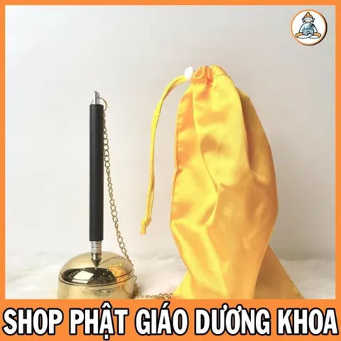Khánh Tay Tụng Kinh Cán Rút Đài Loan Chất Liệu Đồng