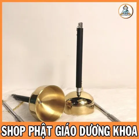 Khánh Tay Tụng Kinh Cán Rút Đài Loan Chất Liệu Đồng