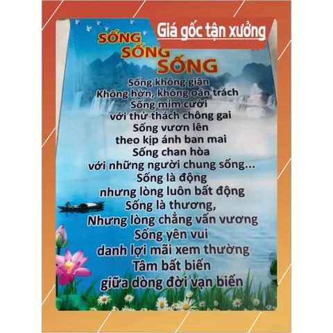 GIEO DUYÊN TRANH CUỘN  PHẬT GIÁO THỜ HOẶC TRANG TRÍ 40CM X 60CM - MẪU NGẪU NHIÊN - 9K PHÍ SÀN