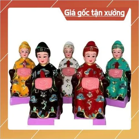 5 Tượng Mẹ Ngũ hành Nương Nương Đất Nung Bài Vị cao 40cm (có bán lẻ)