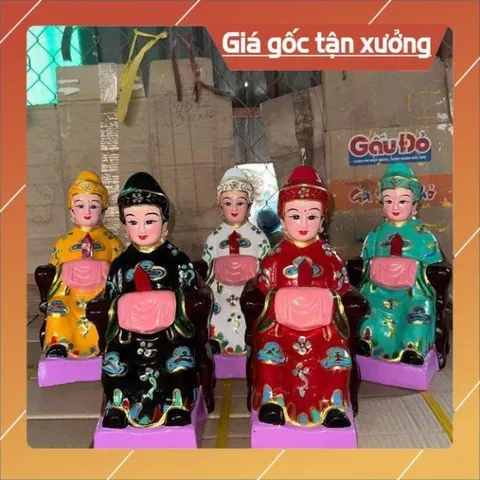 5 Tượng Mẹ Ngũ hành Nương Nương Đất Nung Bài Vị cao 40cm (có bán lẻ)