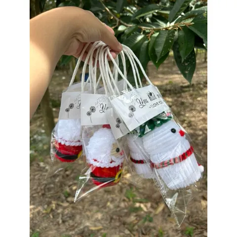 Chậu Noel kẽm nhung.Ông già Noel,người tuyết.
