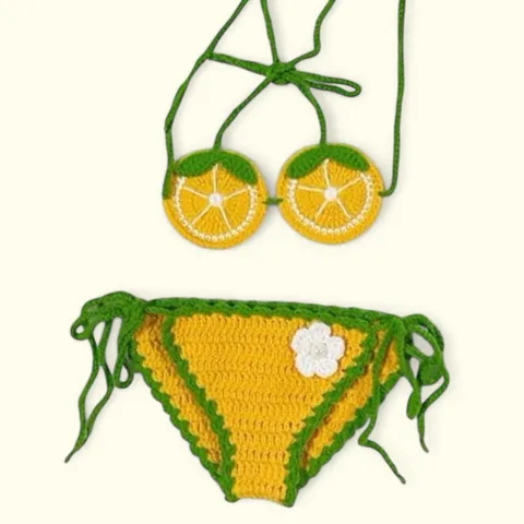 Bikini len cho bé. Bikini handmade 2/2 (hàng sẵn,ảnh thật)