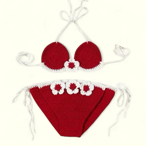 Bikini len cho bé. Bikini handmade 2/2 (hàng sẵn,ảnh thật)