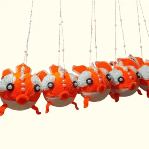 Lồng đèn cá kẽm nhung handmade