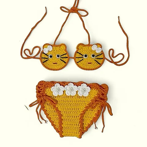 Bikini len cho bé. Bikini handmade 2/2 (hàng sẵn,ảnh thật)
