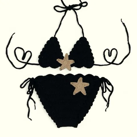 Bikini len cho bé. Bikini handmade 2/2 (hàng sẵn,ảnh thật)
