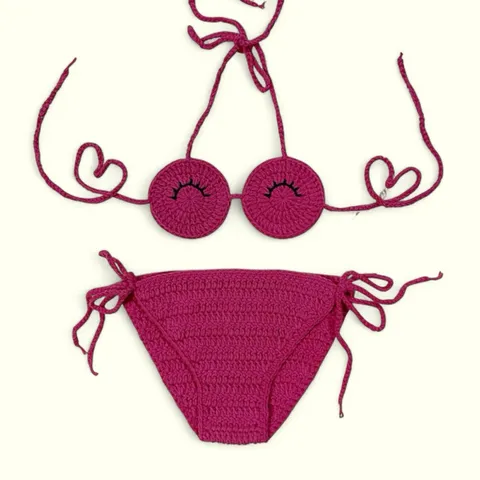 Bikini len cho bé. Bikini handmade 2/2 (hàng sẵn,ảnh thật)