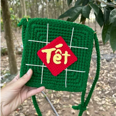 Túi đựng lì xì mẫu bánh chưng cho bé và người lớn (ảnh thật)