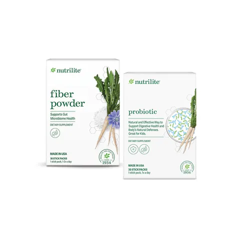 Bộ Dinh Dưỡng Hỗ Trợ Tiêu Hóa (TP BVSK Nutrilite Probiotic, TP BVSK Nutrilite Fiber Powder) Mã hàng hóa: 303419