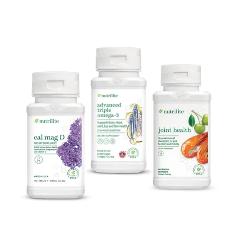 Bộ Dinh Dưỡng Hỗ Trợ Xương Khớp (TP BVSK Nutrilite™ Joint Health, TP BVSK Nutrilite™ Cal Mag D, TPBVSK Nutrilite™ Advanced Triple Omega-3) Mã hàng hóa: 304040