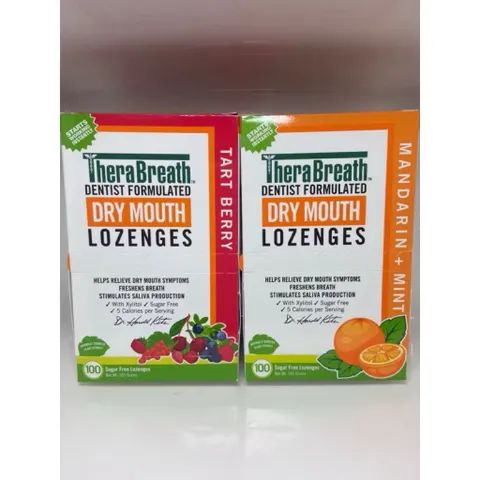 Kẹo Ngậm TheraBreath Dry Mouth Lozenges - Giải Pháp Cho Hơi Thở Thơm Mát & Khoang Miệng Ẩm Mượt