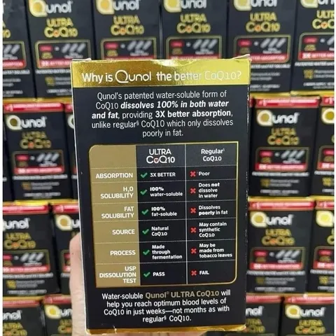 VIÊN UỐNG HỖ TRỢ TIM MẠCH QUNOL ULTRA COQ10 100MG MỸ – HẤP THU GẤP 3 LẦN