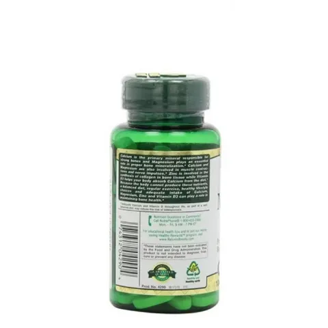 Viên Uống Canxi Magie Kẽm D3 Nature's Bounty Calcium Magnesium Zinc- Bảo Vệ Xương Khớp Toàn Diện