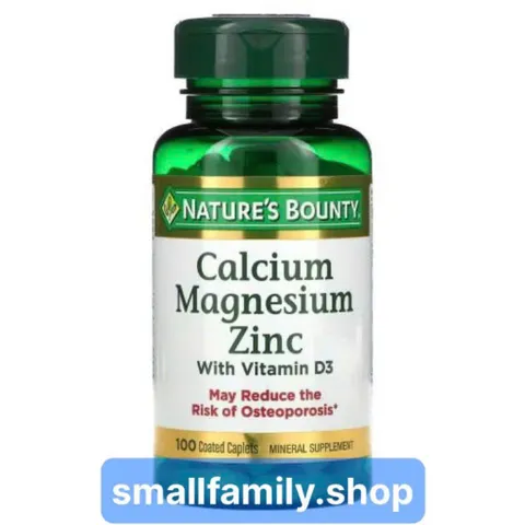 Viên Uống Canxi Magie Kẽm D3 Nature's Bounty Calcium Magnesium Zinc- Bảo Vệ Xương Khớp Toàn Diện