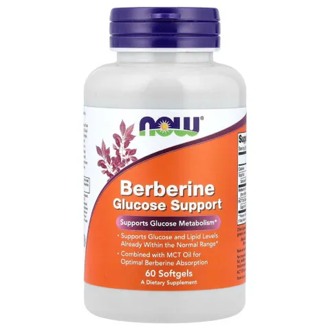 Viên Uống Hỗ Trợ Đường Huyết NOW Foods Berberine Glucose Support