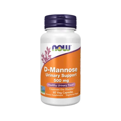 Viên Uống Hỗ Trợ Đường Tiết Niệu & Bàng Quang NOW Foods D-Mannose 500mg