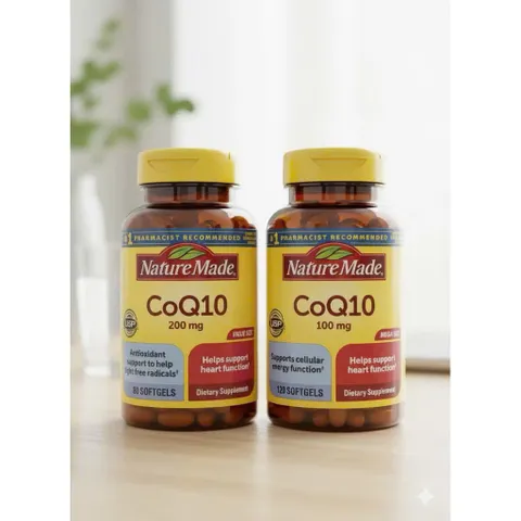 Viên Uống Bổ Tim Nature Made CoQ10- Bảo Vệ Tim Mạch, Tăng Cường Năng Lượng