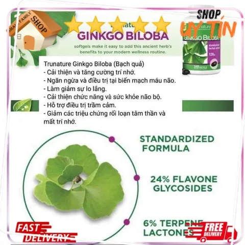[Date 2027] Viên Bổ Não Trunature Ginkgo Biloba 120mg - Small Family
