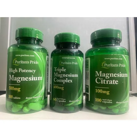 Viên uống bổ sung Magie Hỗ Trợ Xương Cơ , Hệ Thần Kinh Magnesium Glycinate 240mg Puritan's Pride / Nature’s Bounty 826879