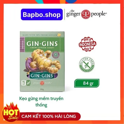[Nhập Mỹ Date 2024] Kẹo gừng mềm truyền thống Gin Gins 84g - Small Family 826924