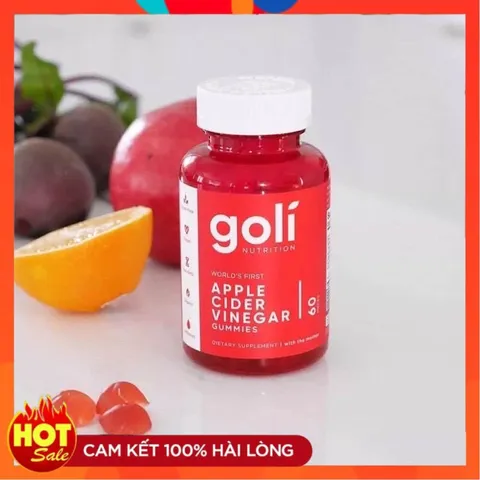 [Date 9/22] Kẹo Dẻo Giấm Táo Giảm Cân GOLI Apple Cider Vinegar Gummies 60 v - Small Family 826936