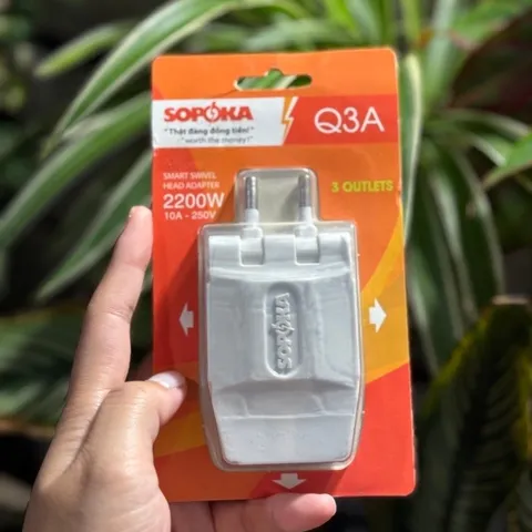 Đầu nối thông minh 1 chia 3 Sopoka chịu tải cao 2200w