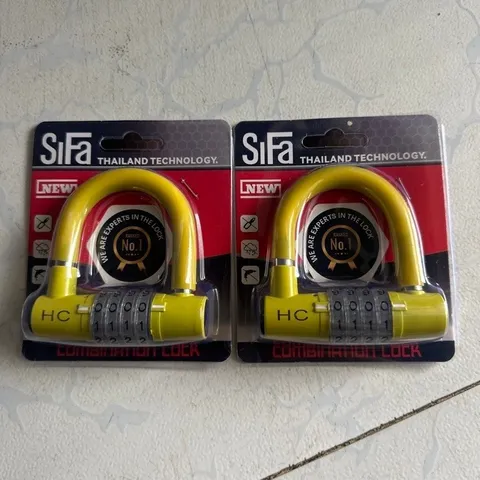 Ổ khóa SiFa chữ U, Khóa mã số 4 chữ số, chất liệu hợp kim inox chống gỉ, cao cấp bền bỉ,hàng cao cấp chính hãng