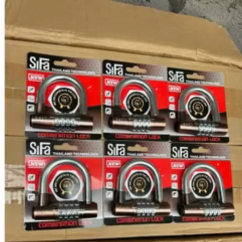 Ổ khóa SiFa chữ U, Khóa mã số 4 chữ số, chất liệu hợp kim inox chống gỉ, cao cấp bền bỉ,hàng cao cấp chính hãng