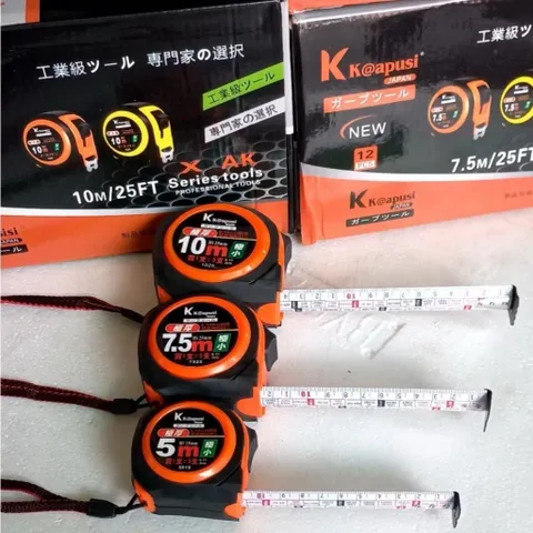 THƯỚC KÉO LỖ BAN KAPUSI 3M, 5M, 7.5M - THƯỚC CUỘN THÉP