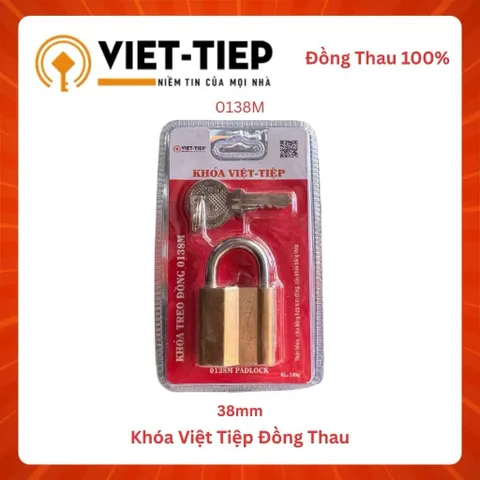 Ổ Khóa VIỆT TIỆP Đồng Thau (Hàng Chính Hãng) - Khóa Chống Cắt - Khóa Bằng Chìa Cao Cấp