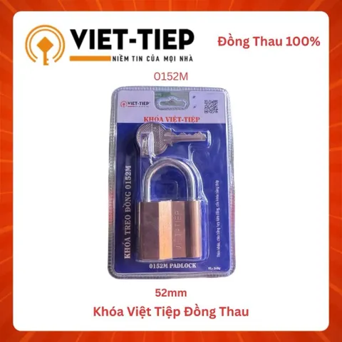 Ổ Khóa VIỆT TIỆP Đồng Thau (Hàng Chính Hãng) - Khóa Chống Cắt - Khóa Bằng Chìa Cao Cấp