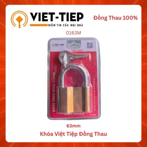 Ổ Khóa VIỆT TIỆP Đồng Thau (Hàng Chính Hãng) - Khóa Chống Cắt - Khóa Bằng Chìa Cao Cấp