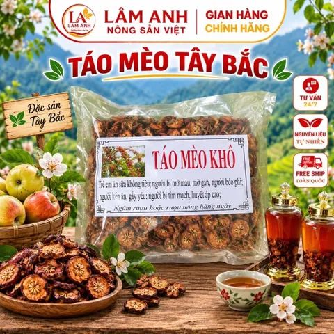 1Kg Táo Mèo Khô Tây Bắc (Sao Vàng Hạ Thổ, Khô Thơm) Thanh Nhiệt, Hỗ Trợ Tiêu Hóa, Hỗ Trợ Tăng Cường Sức Khỏe Tim Mạch