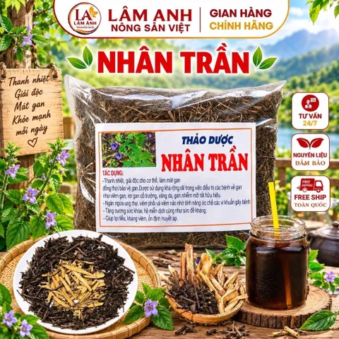 1Kg Trà Nhân Trần Cam Thảo (Đã Sao Vàng Hạ Thổ) Kết Hợp La Hán, Cỏ Ngọt, Vị Thơm Dễ Uống, Thanh Lọc Cơ Thể, Giải Nhiệt