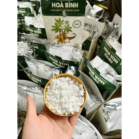 1Kg Bột Sắn Dây Ta Hòa Bình (LOẠI ĐẶC BIỆT) Nguyên Chất 100% – Tinh Bột Sắn Dây Tự Nhiên Pha Uống Thanh Mát, Nấu Chè