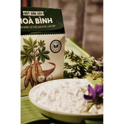 1Kg Bột Sắn Dây Ta Hòa Bình (LOẠI ĐẶC BIỆT) Nguyên Chất 100% – Tinh Bột Sắn Dây Tự Nhiên Pha Uống Thanh Mát, Nấu Chè