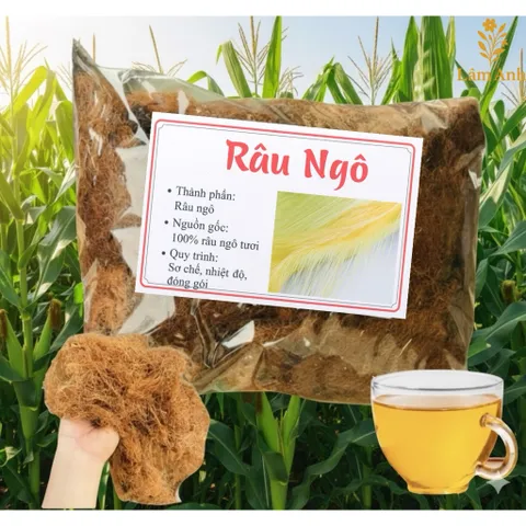 1Kg Râu Ngô Khô, Râu Bắp, Dùng Nấu Nước Sâm Lạnh, Nước Giải Khát, Thanh Nhiệt Tự Nhiên