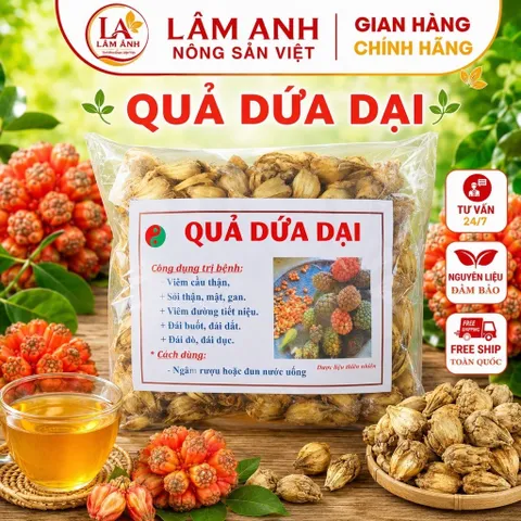 1Kg Quả Dứa Dại Rừng (Dứa Gai) Sao Vàng Hạ Thổ, Khô, Thơm, Hỗ Trợ Sỏi Thận, Sỏi Mật, Sỏi Tiết Niệu