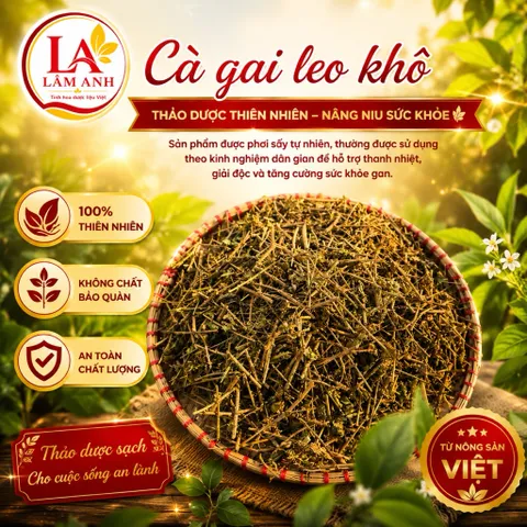 1Kg Cà Gai Leo Hoà Bình (Sao Vàng Hạ Thổ, Khô, Thơm) Thanh Mát, Dễ Uống, Dùng Hàng Ngày, Thảo Mộc Dân Gian