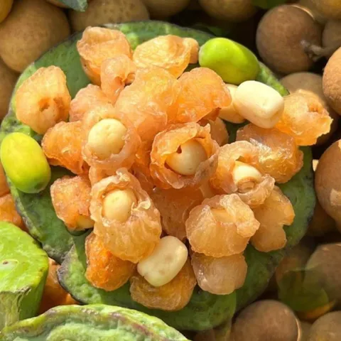 100Gr Long Nhãn Ôm Sen Hưng Yên Sấy Dẻo Loại 1, Cùi Dày Thơm Ngọt Tự Nhiên, Long Nhãn Khô, Pha Trà, Nấu Chè,Ăn Trực Tiếp