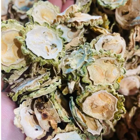 1Kg Mướp Đắng Rừng (Khổ Qua) Thái Lát Khô Sao Vàng Hạ Thổ, Pha Trà Thanh Mát, Hỗ Trợ Giải Nhiệt, Ổn Định Đường Cơ Thể