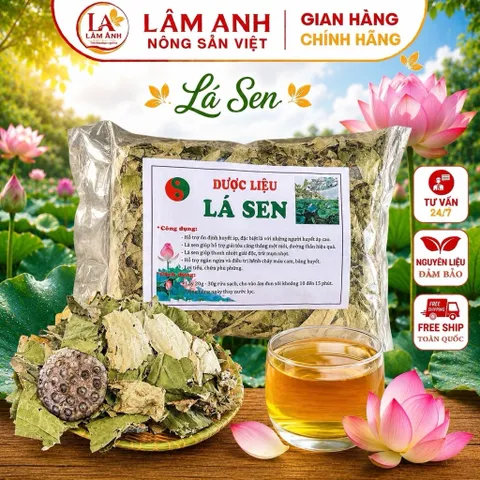 1Kg Lá Sen Khô (Sao Vàng Hạ Thổ) Hỗ Trợ Ổn Định Huyết Áp, Hỗ Trợ Mỡ Máu, Giúp Ngủ Ngon, Thanh Lọc Cơ Thể, Giải Nhiệt
