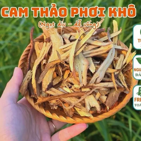 100g Cam Thảo Khô Thái Lát, Hỗ Trợ Giảm Ho, Sốt, Đau Bụng, Tiêu Chảy, Ngừa Sâu Răng, Dùng Cùng Trà Hoa Giúp Thanh Nhiệt