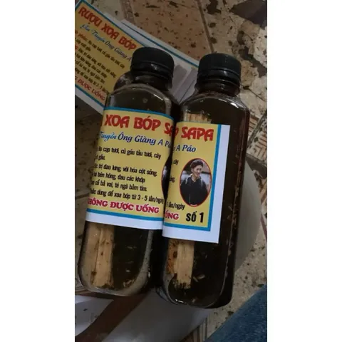 Rượu Xoa Bóp (Giàng A Páo) Đặc Sản Núi Rừng Sapa - Hỗ Trợ Đau Lưng, Đau Nhức Xương Khớp Thành Phần Thiên Nhiên