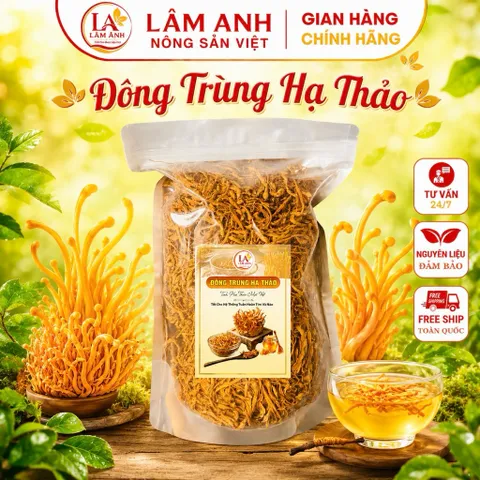 1Kg Nấm Đông Trùng Hạ Thảo Sấy Khô – Sợi To Đẹp, Hương Thơm Tự Nhiên – Dưỡng Sức, Bổ Dưỡng Cơ Thể, Hàng Cao Cấp