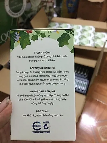 Cao Cà gai leo Hoà Bình (dạng lỏng) chuẩn GACP-WHO hộp 20 ống (có chứng nhận ATVSTP)